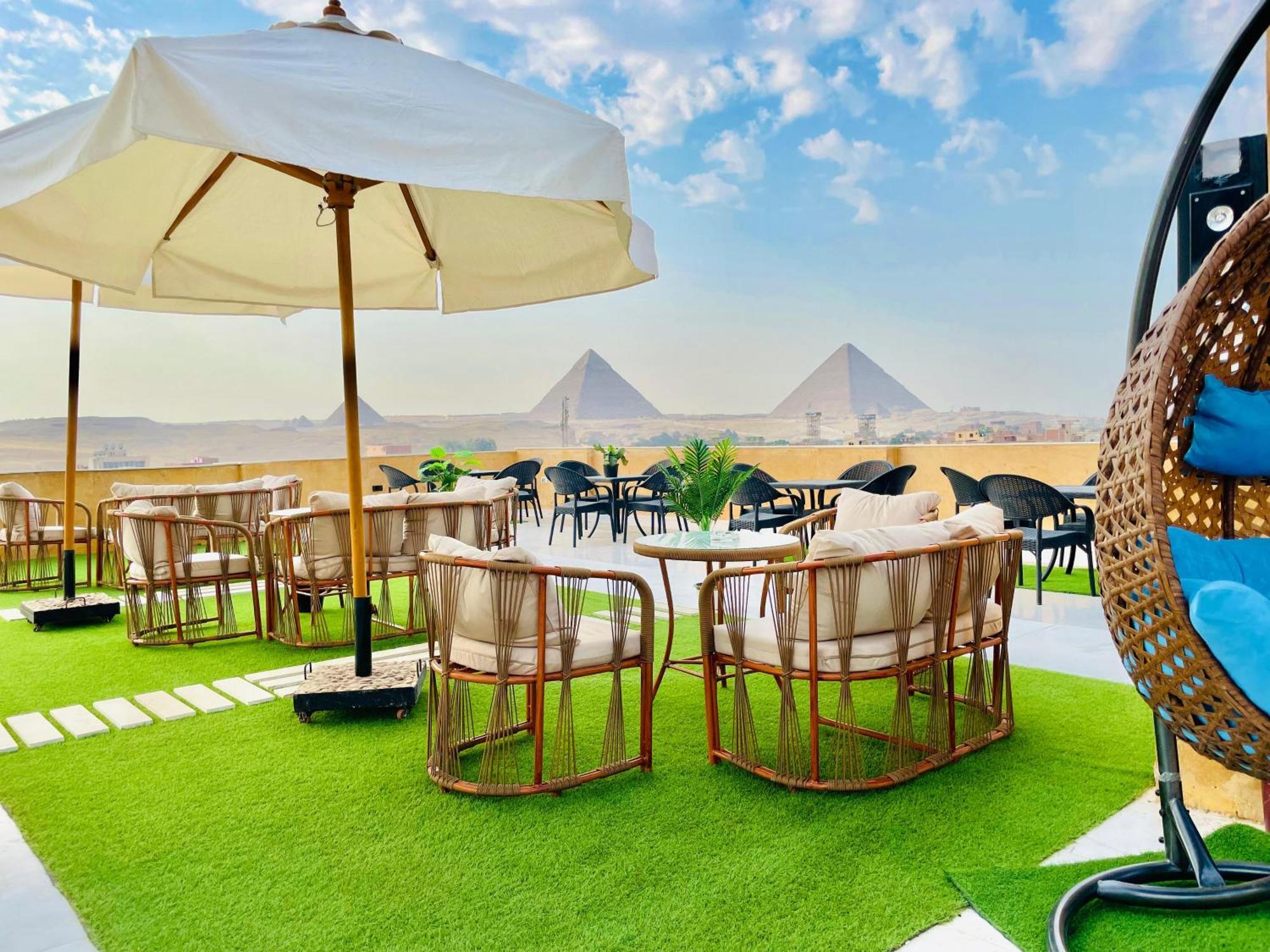 Palm Pyramids View Hotel Kafret el-Gabal Exterior foto