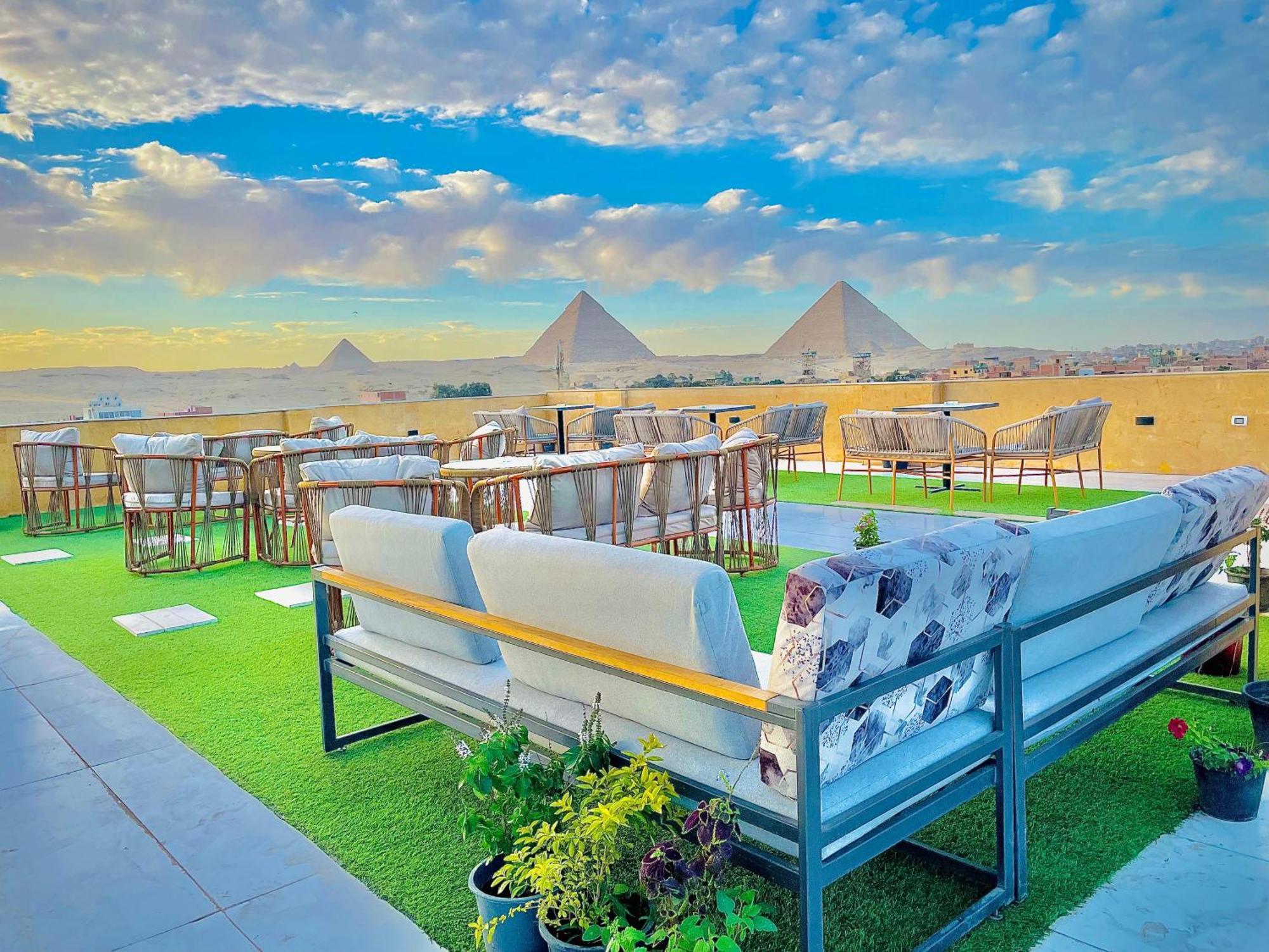 Palm Pyramids View Hotel Kafret el-Gabal Exterior foto